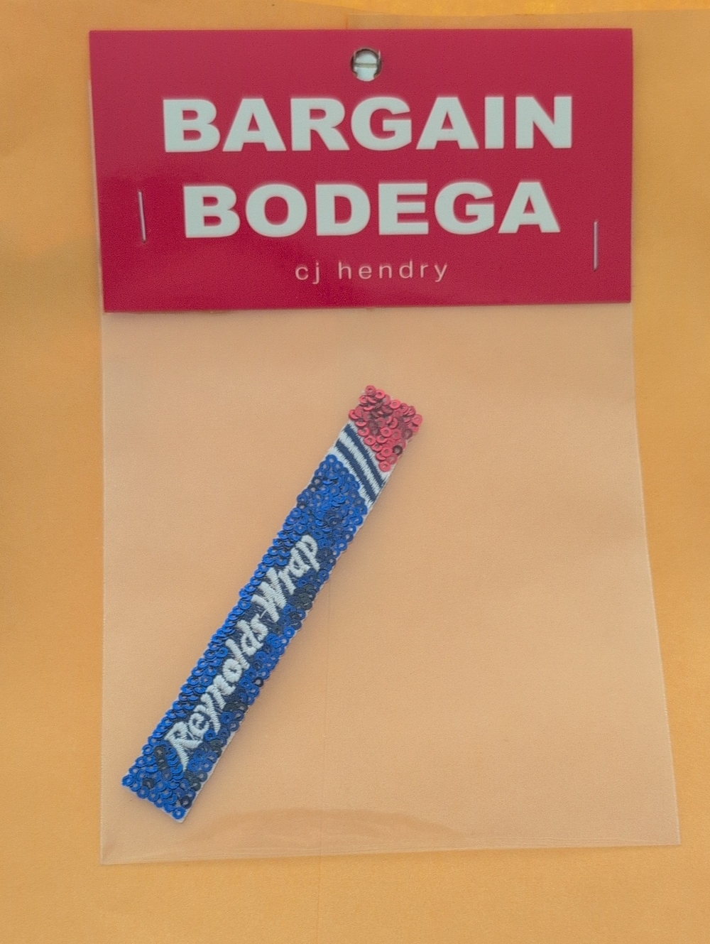 Bargain Bodega Reynolds Wrap Sequin Hair Clip - Blue & Pink